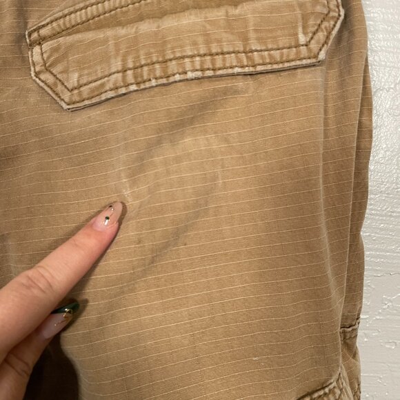 Carhartt Force Men 34 Tan Ripstop Cargo Shorts Relaxed Fit Cotton Workwear - Picture 10 of 12